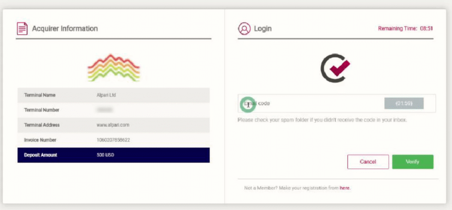 شارژ حساب آلپاری با تاپ چنج