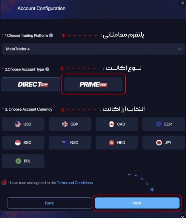 آموزش ثبت نام در بروکر مونتا مارکتس