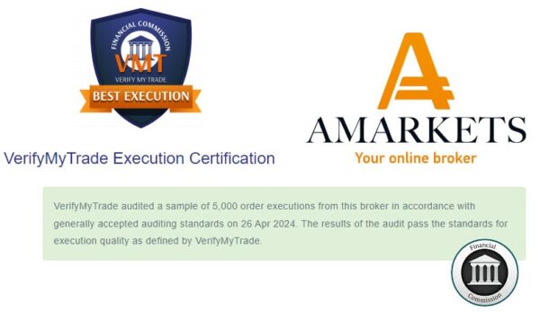 گواهی VerifyMyTrade بروکر آمارکتس
