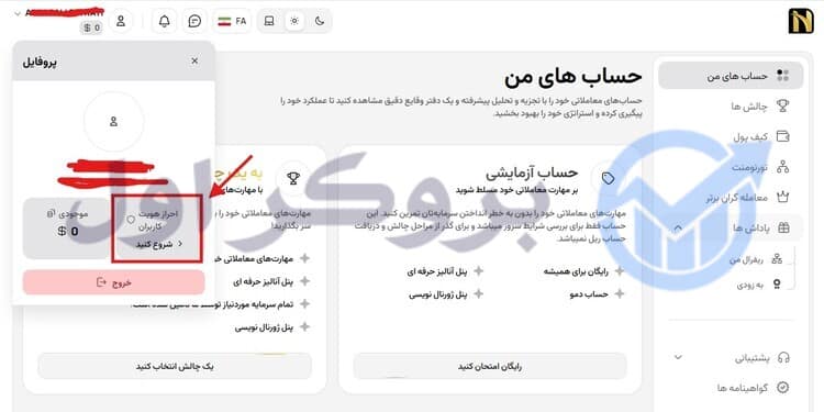 احراز هویت در پراپ فرم ان پی ای | npe