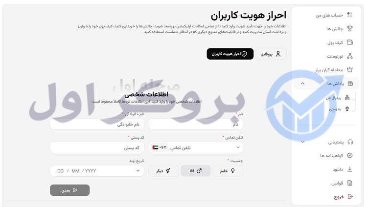 احراز هویت در پراپ فرم ان پی ای | npe