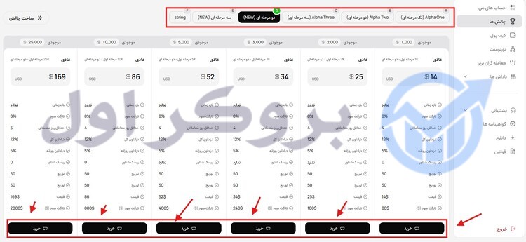 آموزش خرید چالش از پراپ فرم ان پی ای