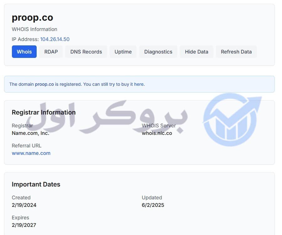 دامنه پراپ فرم پراپکو